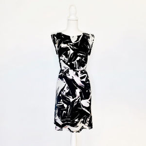 Alice and Olivia size S black/white chiffon dress